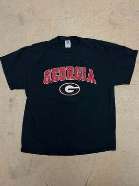New Agenda Georgia Bulldogs Arch Logo Short Sleeve T-Shirt Black XL